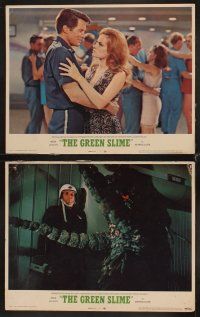1f262 GREEN SLIME 8 LCs '69 classic cheesy sci-fi movie, Richard Jaeckel, sexy astronauts!