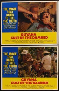1f776 GUYANA CULT OF THE DAMNED 4 LCs '79 Jim Jones biography, wild images!