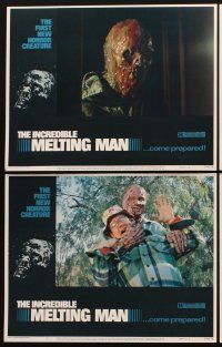 1f302 INCREDIBLE MELTING MAN 8 LCs '77 AIP, gruesome images of the first new horror creature!