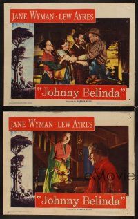 1f783 JOHNNY BELINDA 4 LCs '48 Lew Ayres, Jane Wyman, Charles Bickford, Agnes Moorehead