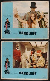 1f341 LIVE & LET DIE 8 LCs '73 Roger Moore as James Bond, Yaphet Kotto, Jane Seymour!