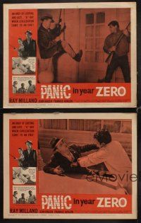 1f798 PANIC IN YEAR ZERO 4 LCs '62 Ray Milland, Jean Hagen, Frankie Avalon, looting & lust!