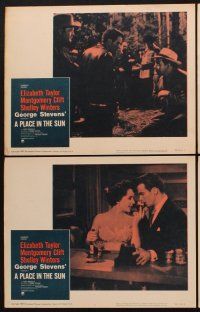 1f425 PLACE IN THE SUN 8 LCs R59 Montgomery Clift, Elizabeth Taylor, Shelley Winters
