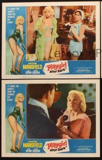 1f871 PLAYGIRL AFTER DARK 3 LCs '62 sexy Jayne Mansfield rocks the night as a tease queen!