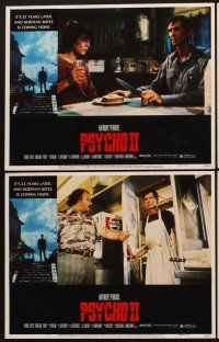 1f437 PSYCHO II 8 LCs '83 Anthony Perkins as Norman Bates, Meg Tilly, Vera Miles