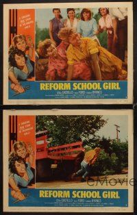 1f806 REFORM SCHOOL GIRL 4 LCs '57 bad girl Luana Anders, Yvette Vickers, delinquent girls!