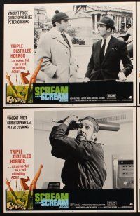1f468 SCREAM & SCREAM AGAIN 8 LCs '70 Vincent Price, Christopher Lee, Peter Cushing, horror!