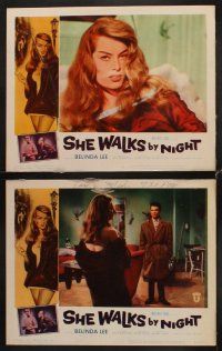 1f483 SHE WALKS BY NIGHT 8 LCs '60 German prostitution, images of sexy Belina Lee!