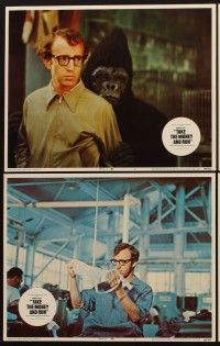 1f527 TAKE THE MONEY & RUN 8 LCs '69 Woody Allen, Janet Margolin, wacky images including fake ape!