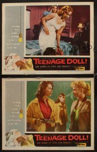 1f882 TEENAGE DOLL 3 LCs '57 June Kenney, Fay Spain, Roger Corman directed!