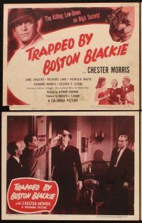 1f564 TRAPPED BY BOSTON BLACKIE 8 LCs '48 detective Chester Morris in title role!