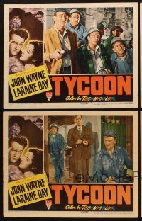 1f823 TYCOON 4 LCs '47 John Wayne, Laraine Day, Paul Fix, Anthony Quinn, James Gleason