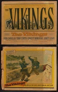 1f584 VIKINGS 8 LCs '58 Kirk Douglas, beautiful Janet Leigh, Tony Curtis, Richard Fleischer!