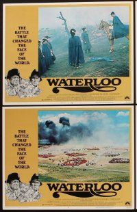 1f590 WATERLOO 8 LCs '70 Rod Steiger as Napoleon Bonaparte, Christopher Plummer, Orson Welles
