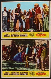 1f592 WAY WEST 8 LCs '67 Kirk Douglas, Robert Mitchum, Richard Widmark, frontier justice!