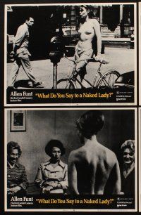 1f596 WHAT DO YOU SAY TO A NAKED LADY 8 LCs '70 Allen Funt's first Candid Camera feature film!