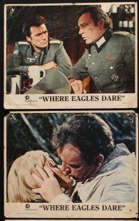 1f717 WHERE EAGLES DARE 6 LCs R75 Richard Burton, Mary Ure, WWII thriller!