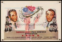 1h296 LADY L Belgian '65 Ray art of sexy Sophia Loren, Paul Newman & David Niven!