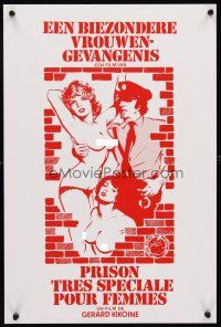 1h310 PRISON TRES SPECIALE POUR FEMMES Belgian '82 artwork of topless women in prison!