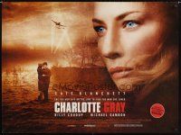 1h115 CHARLOTTE GRAY DS British quad '01 close-up of Cate Blanchett, Gillian Armstrong directed!
