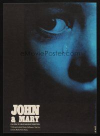 1h487 JOHN & MARY Czech 11x16 '73 different super close up of Mia Farrow, art by Zdenek Vlach!
