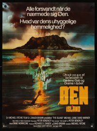 1h418 ISLAND Danish '80 best different artwork with skull in ocean by Bob Peak!