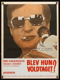 1h426 LE VIOL Danish '67 sexy Bibi Andersson tied & gagged, smoking Bruno Cremer!