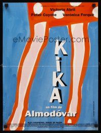 1h262 KIKA French 15x21 '94 Pedro Almodovar, great sexy legs artwork by Bielikoff & Gustavson!