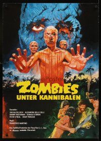 1h032 DOCTOR BUTCHER M.D. German '81 Marino Girolami's Zombi Holocaust, wild different horror art!