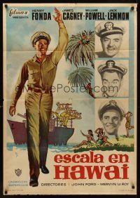 1h218 MISTER ROBERTS Spanish '62 Henry Fonda, James Cagney, William Powell, Jack Lemmon!