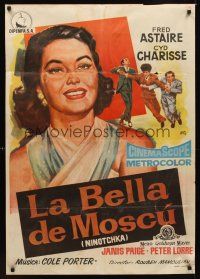 1h220 SILK STOCKINGS Spanish '57 musical version of Ninotchka with Fred Astaire & Cyd Charisse!