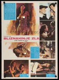 1h386 TWINS OF EVIL Yugoslavian '71 different images & artwork of sexy female vampires!