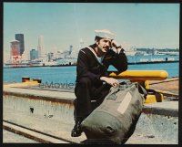 1j074 CINDERELLA LIBERTY color jumbo still '74 Navy sailor James Caan on dock in Seattle!