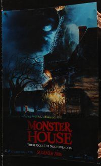 1j036 MONSTER HOUSE lenticular teaser 1sh '06 there goes the neighborhood, see it in 3-D!