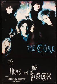 1j125 CURE: THE HEAD ON THE DOOR 39x59 English music poster '85 Robert Smith & the band!