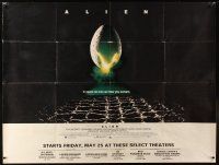 1j150 ALIEN subway poster '79 Ridley Scott sci-fi classic, cool hatching egg image!