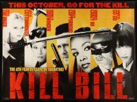 1j155 KILL BILL: VOL. 1 subway poster '03 Tarantino, Uma Thurman, Lucy Liu, Michael Madsen & more!