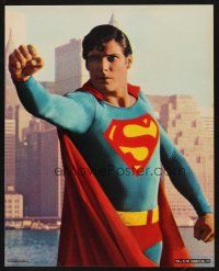 1j067 SUPERMAN 4 color ItalUS jumbo stills '78 comic book hero Christopher Reeve!
