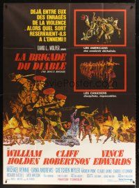 1k600 DEVIL'S BRIGADE French 1p '68 William Holden, Cliff Robertson, Vince Edwards, art by Kossin!