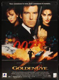 1k641 GOLDENEYE French 1p '95 Pierce Brosnan as secret agent James Bond 007, cool montage!