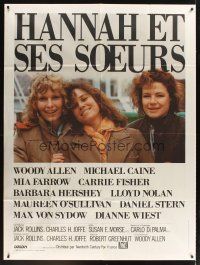 1k649 HANNAH & HER SISTERS French 1p '86 Woody Allen, Mia Farrow, Dianne Weist & Barbara Hershey!
