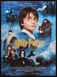 1k653 HARRY POTTER & THE PHILOSOPHER'S STONE French 1p '01 cool different cast montage!
