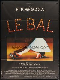1k686 LE BAL French 1p '83 cool image of dancing feet, directed by Ettore Scola!