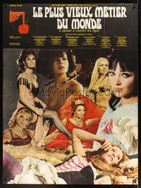 1k729 OLDEST PROFESSION French 1p '68 different montage of Raquel Welch & her sexy co-stars!