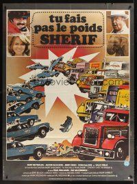 1k773 SMOKEY & THE BANDIT II French 1p '80 Burt Reynolds, Jackie Gleason, Sally Field, Landi art!