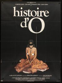 1k788 STORY OF O French 1p '75 Histoire d'O, different image of sexy topless Corinne Clery!