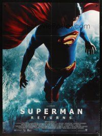 1k793 SUPERMAN RETURNS French 1p '06 Bryan Singer, great full-length image of Routh in costume!