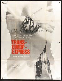 1k810 TRANS-EUROP-EXPRESS French 1p '68 Jean-Louis Trintignant, Marie-France Pisier, cool image!