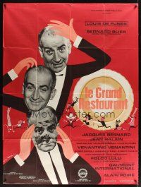 1k827 WHAT'S COOKING IN PARIS French 1p '66 Le Grand Restaurant, Louis de Funes by Charles Rau!