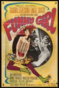1k502 FUNNY GIRL French 31x47 '69 great art of Barbra Streisand, directed by William Wyler!